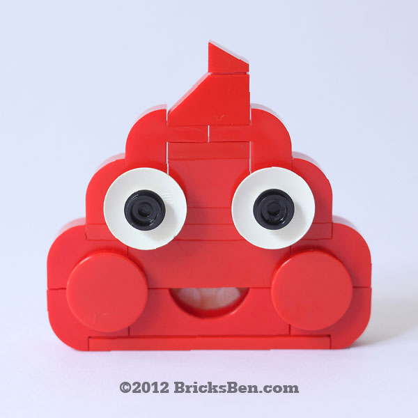 BricksBen - Happy Poop - Red